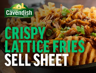 Crispy Lattice Fries Sell Sheet