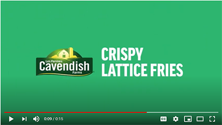 Cavendish Farms® Loaded Crispy Lattice Fries Video