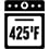  1. 오븐을 425°F (220°C)로 예열합니다.