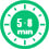 3. Frire pendant environ 5 à 8 minutes tournant souvent jusqu'à ce que les frites soient dorées.